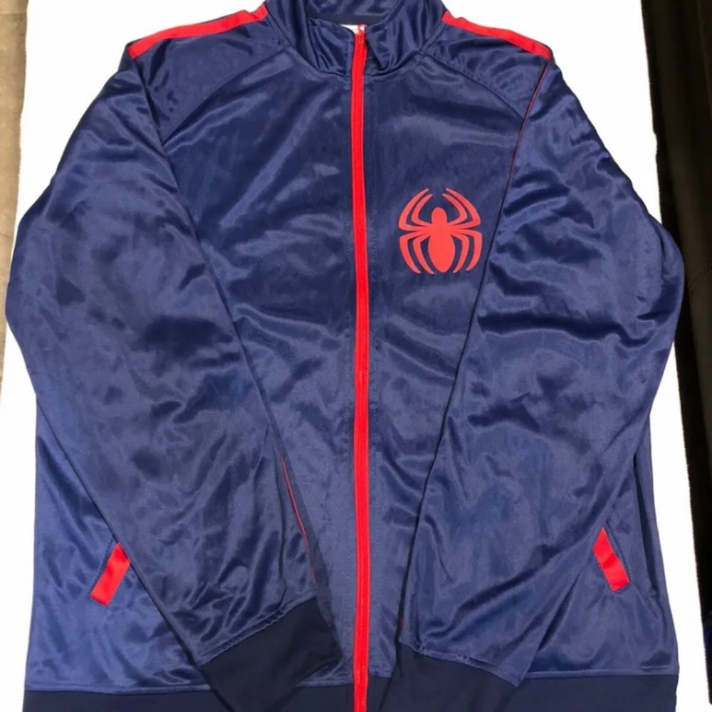 Marvel Spiderman Mad Engine Track Jacket  Size XL